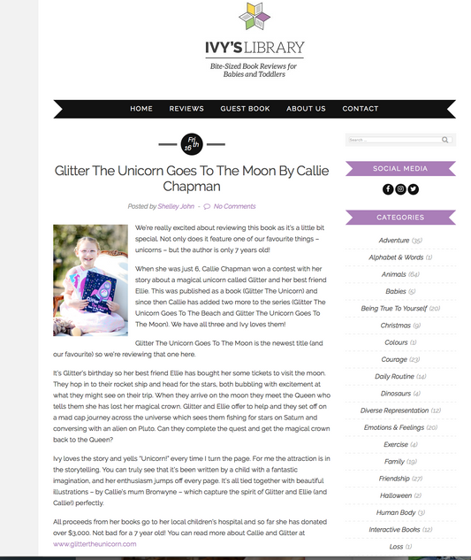 Blog post by Ivy's Library in London