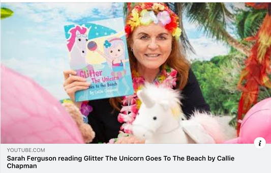 Glitter the Unicorn goes to the Beach read by Sarah, Duchess of York...on Story Time with Fergie and Friends