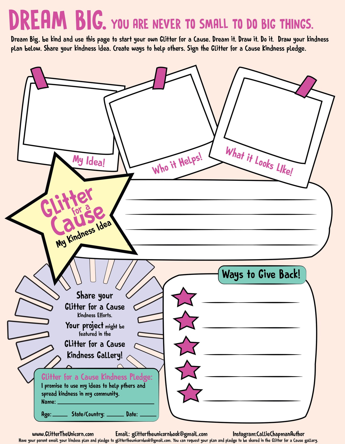 Glitter for a Cause Kindness Kit