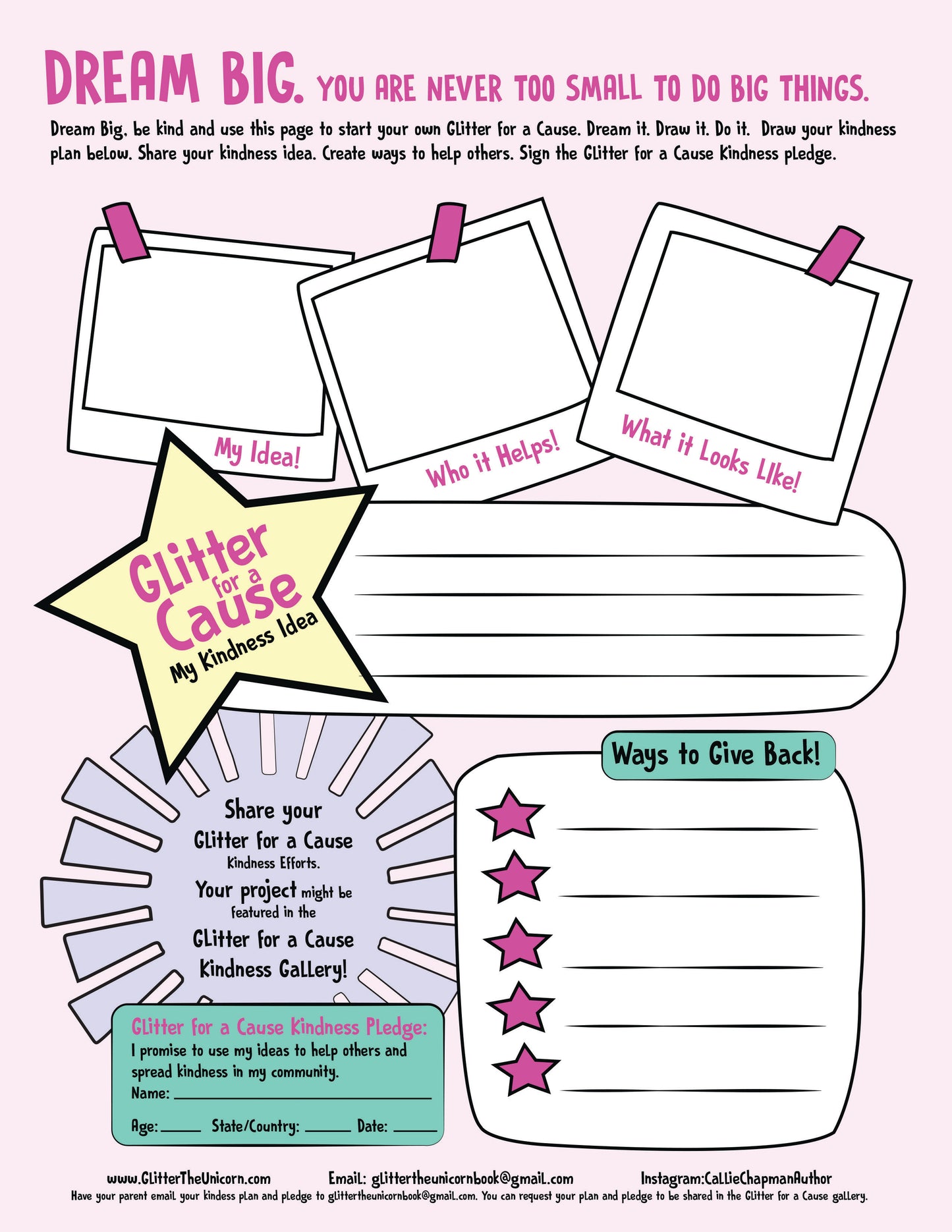 Glitter for a Cause Kindness Kit