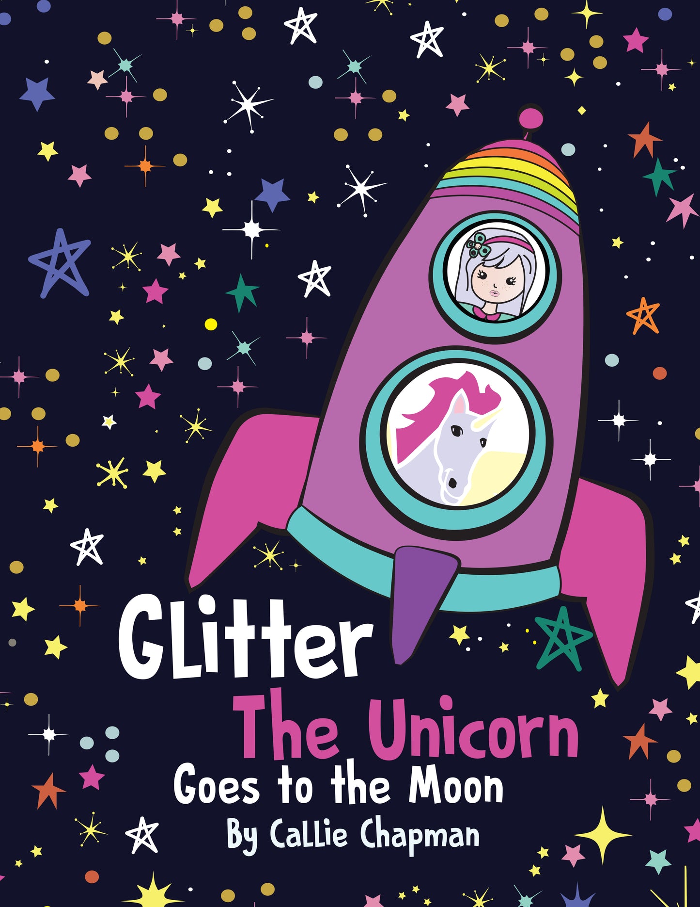 Glitter the Unicorn goes to the Moon